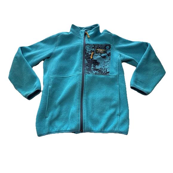 L.L. Bean Mountain Classic Blue 3-in-1 Kid’s Outerwear Lined Fleece Jacket 10/12 - Picture 2 of 16